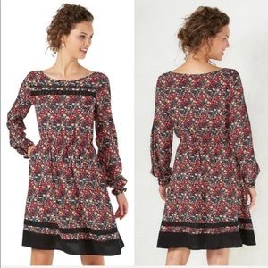 LC Lauren Conrad Long Sleeve Fall Floral Dress